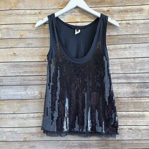 J. Crew Blue Sequin Tank Size XS